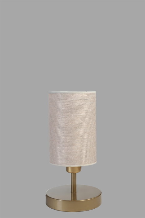 Opviq Lámpara de Mesa Crema y Dorado